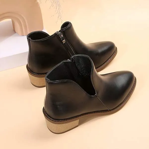Women's Low-Heel Chunky Chelsea Ankle Boots 86320994C