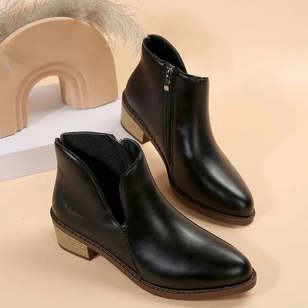 Women's Low-Heel Chunky Chelsea Ankle Boots 86320994C
