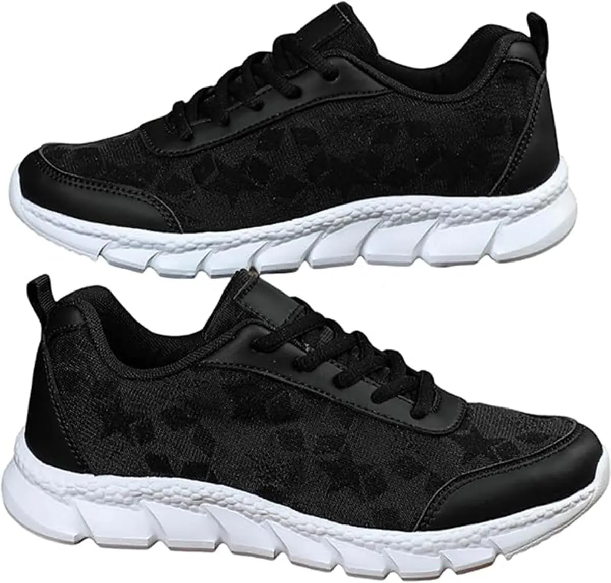 Women's Luxury Orthopedic Sports Shoes, Hollow Breathable mesh Shoes, Lightweight and Comfortable Tennis Running Shoes, Low-top Comfortable Women's Walking Sports Shoes