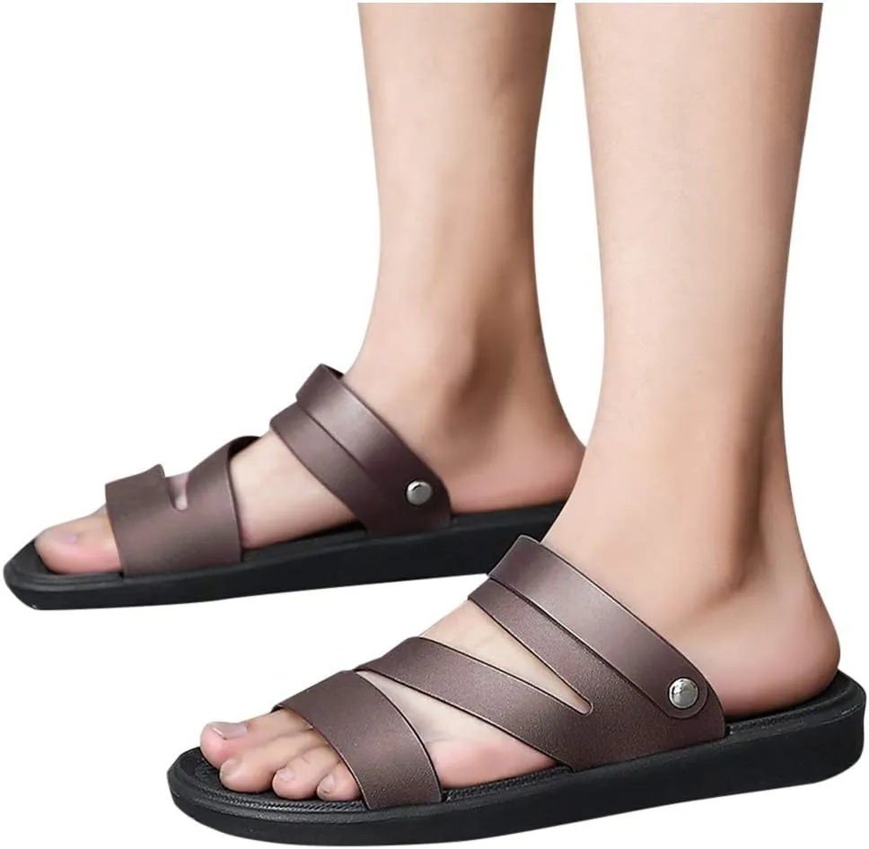 Womens Platform Sandals with Arch Support Adjustable Buckle Beach Sandal Comfortable Slip On Cushion Slides