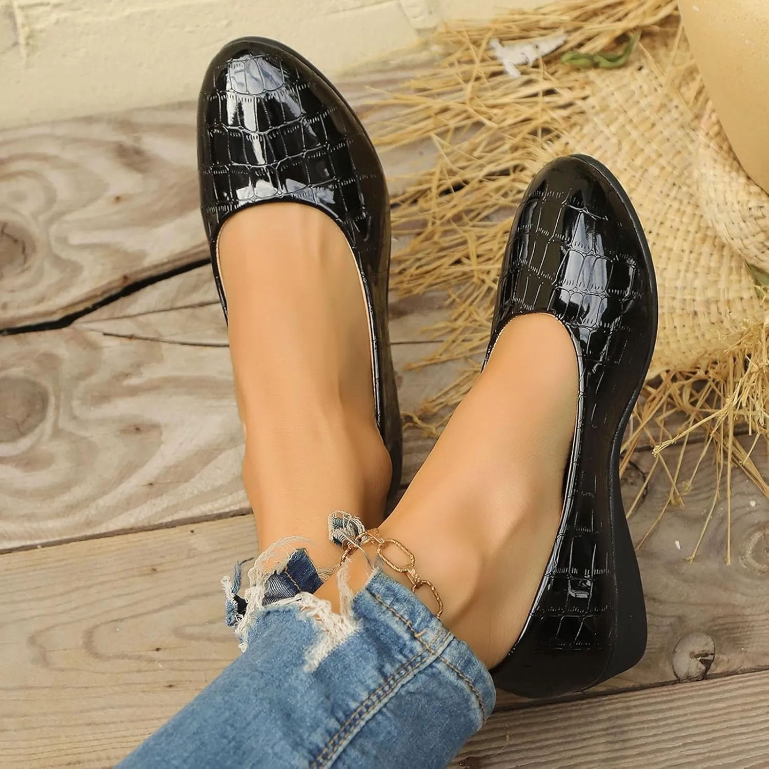Womens Sandals Pointed Toe Closed Toe Suede Wedge Heels Thick Sole Adjustable Buckle Wedge Platform Sandals Slides
