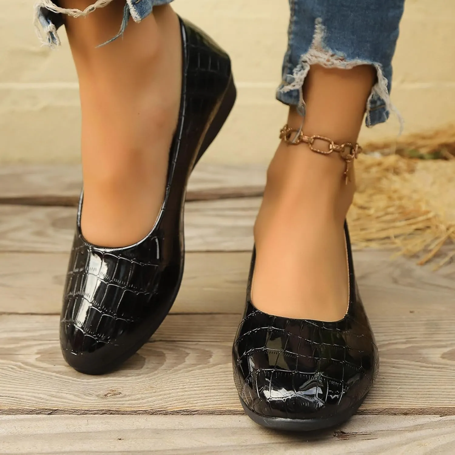 Womens Sandals Pointed Toe Closed Toe Suede Wedge Heels Thick Sole Adjustable Buckle Wedge Platform Sandals Slides