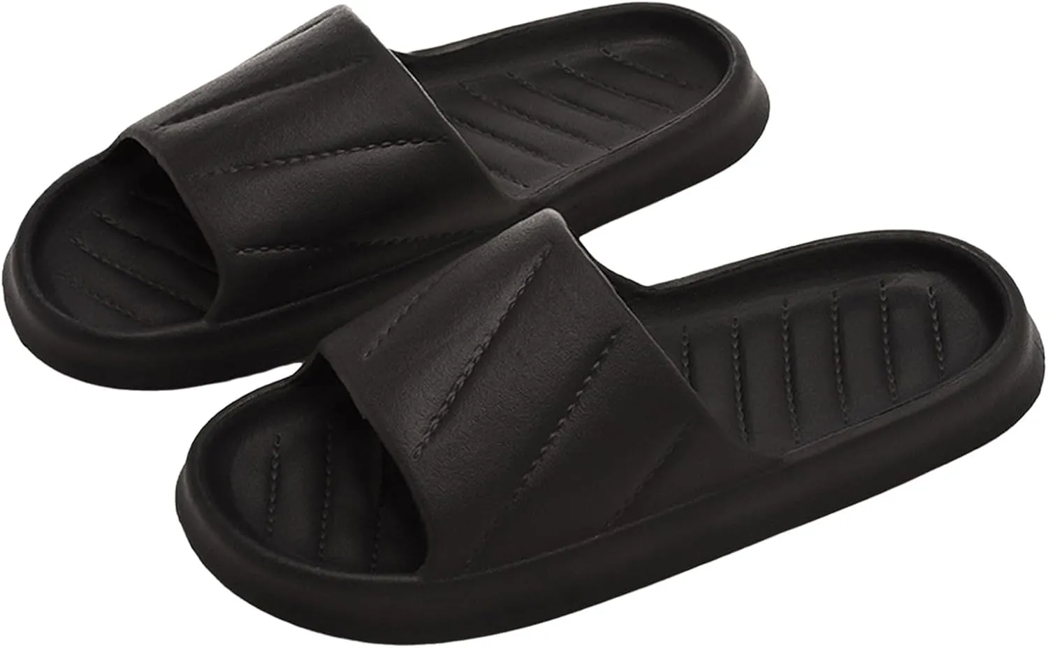 Women's Slides Non Slip Quick Drying Shower Slides Shower Sandals Women Lightweight Shower Shoes Non Slip