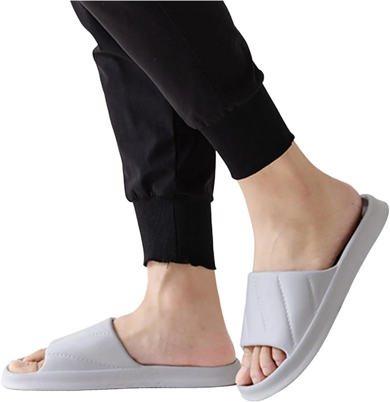 Women's Slides Non Slip Quick Drying Shower Slides Shower Sandals Women Lightweight Shower Shoes Non Slip
