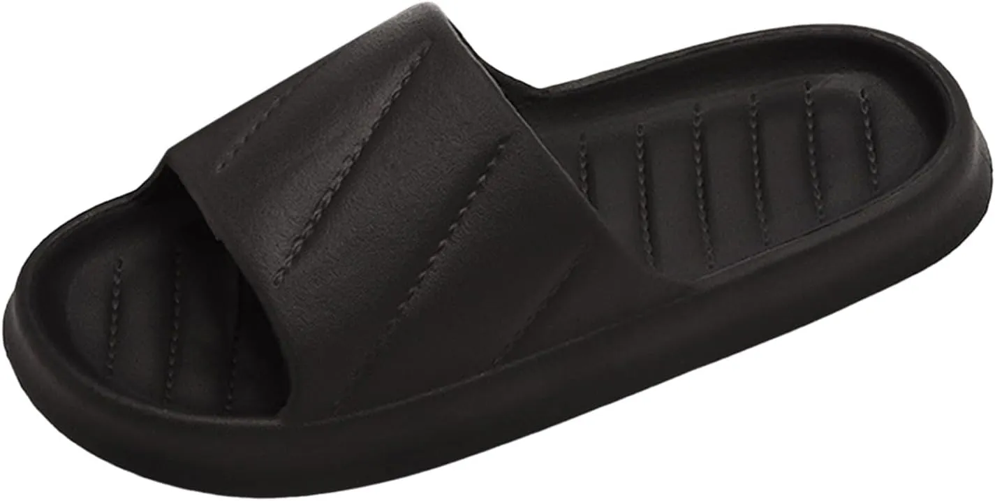 Women's Slides Non Slip Quick Drying Shower Slides Shower Sandals Women Lightweight Shower Shoes Non Slip