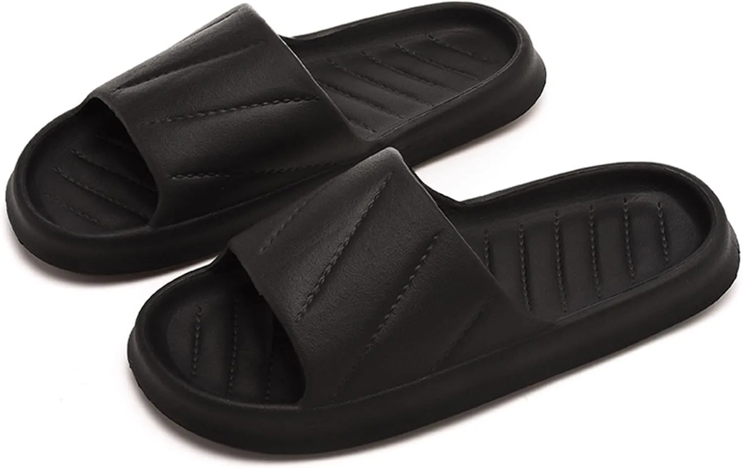 Women's Slides Non Slip Quick Drying Shower Slides Shower Sandals Women Lightweight Shower Shoes Non Slip