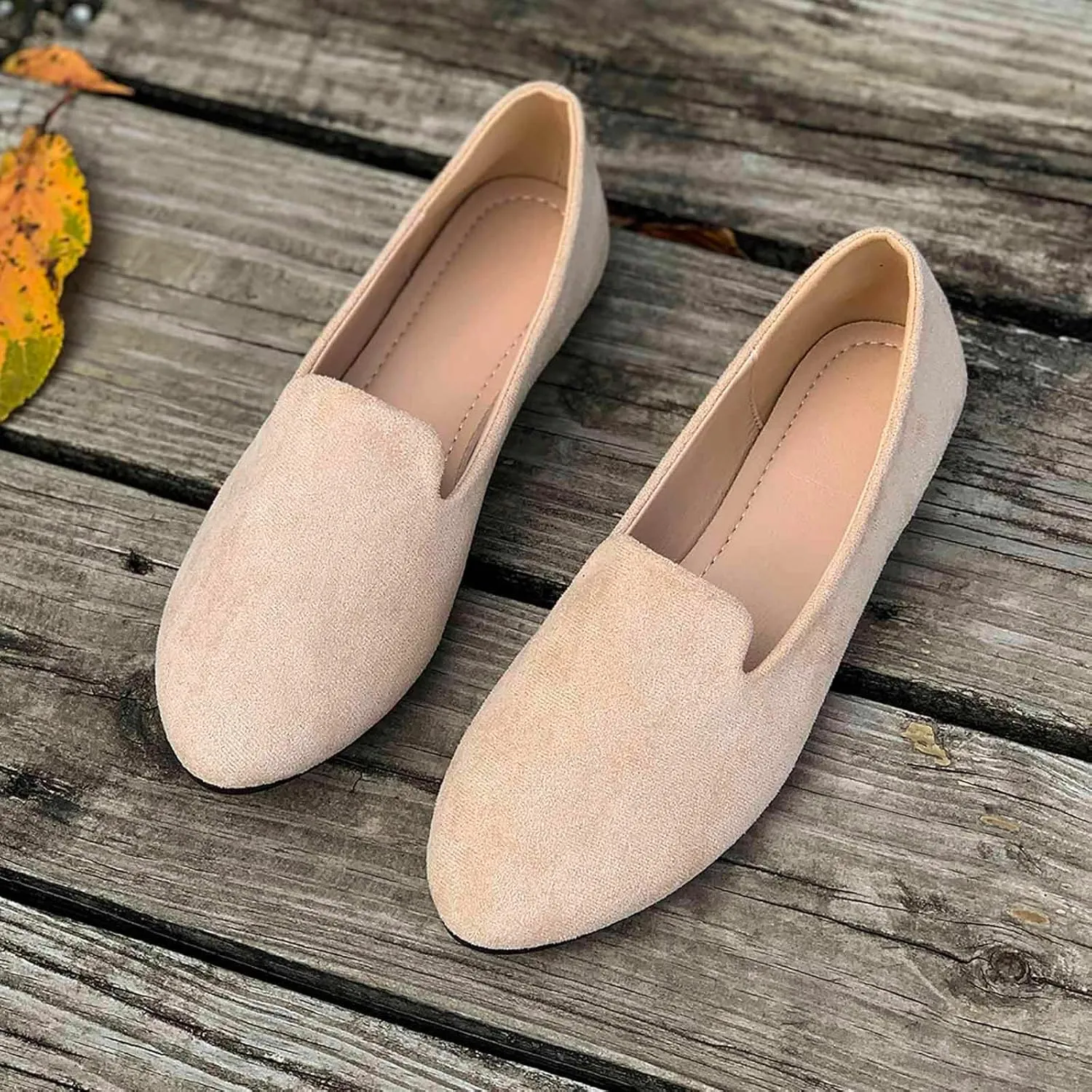 Women's Slip On Ballet Flat Shoes Comfortable Round Toe Dressy Shoe Slip On Business Casual Shoes Driving Flats