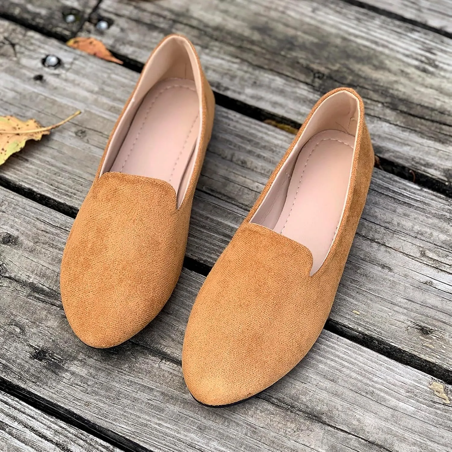 Women's Slip On Ballet Flat Shoes Comfortable Round Toe Dressy Shoe Slip On Business Casual Shoes Driving Flats