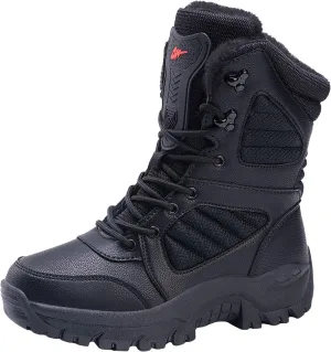 Women's Snow Boots Waterproof Insulated Fur Lined Booties Lightweight Winter Hiking Shoes Lightweight Thermal Warm Thickening