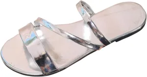 Women's Summer Fashion Glossy Open Toed Flip Flops On The Beach Beach Sandals Womens Shoes