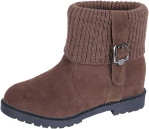 Women's Winter Snow Boots Warm Comfortable Faux Fur Insulated Outdoor Mid Calf Booties Thick Walking Motorcycle Boots