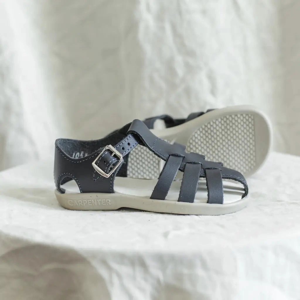 Audrey Fisherman Sandal - Navy Molded Contour Footbed Casual Walk