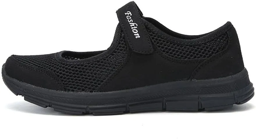 ZDLJYL Women's Casual Walking Sneakers Lightweight Breathable Flat Sports Shoes Non Slip Mesh Fitness Running Sports Shoes