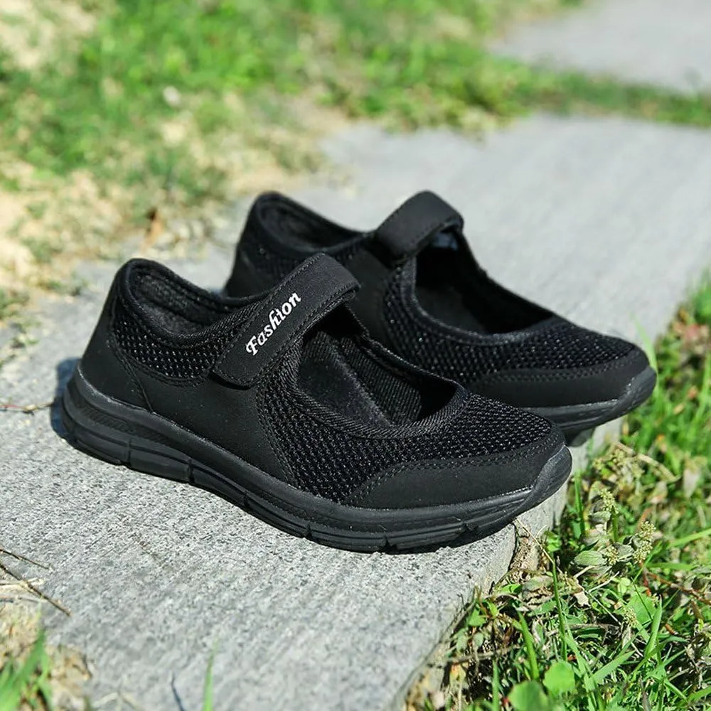ZDLJYL Women's Casual Walking Sneakers Lightweight Breathable Flat Sports Shoes Non Slip Mesh Fitness Running Sports Shoes