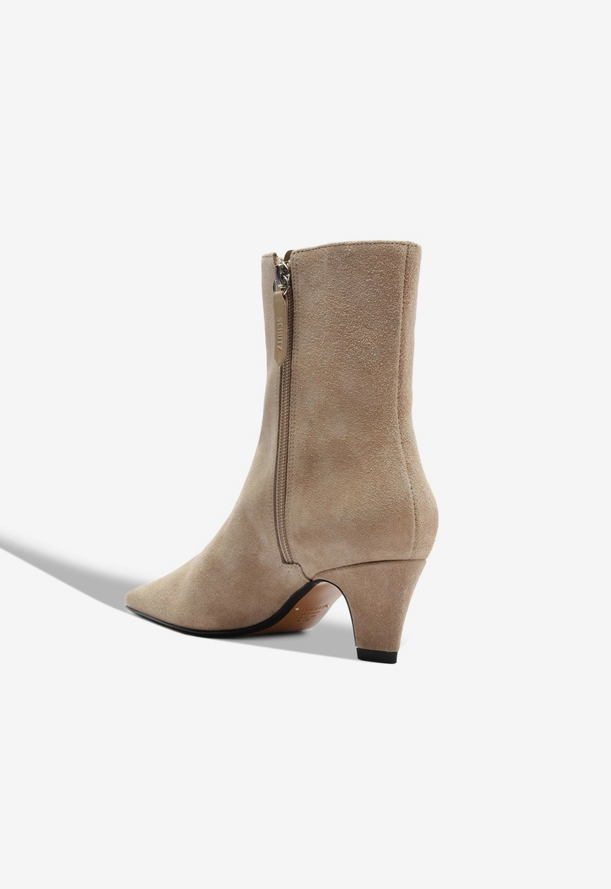 Dellia Suede Bootie Ankle wrap